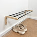 Single Tier Shoe Rack for Wall | Minimalist Shoes Storage - Image 1