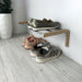 Single Tier Shoe Rack for Wall | Natural + Silver Rods - Image 4