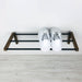 Single Tier Shoe Rack for Wall | Walnut - Image 1