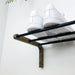 Single Tier Shoe Rack for Wall | Walnut - Image 4