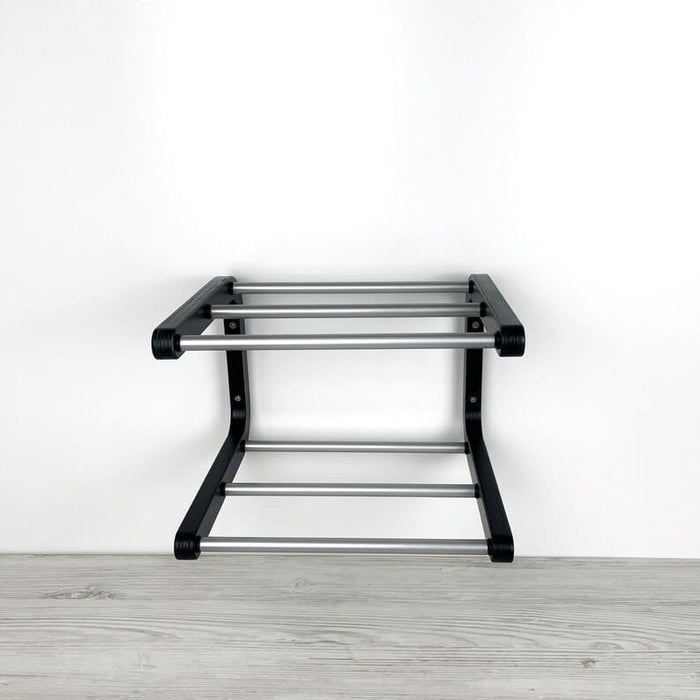 Small Wooden Shoe Rack for Wall | Black - Image 2