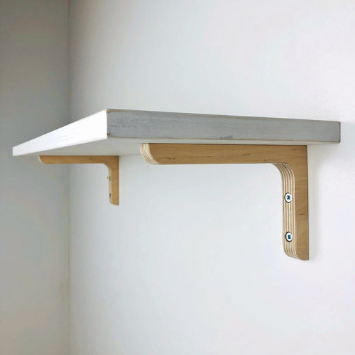 Small decorative wooden shelf brackets | Unfinished 6"x4" - Image 1