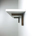 Small L Brackets for Floating Shelf | Walnut 4"x4" - Image 1