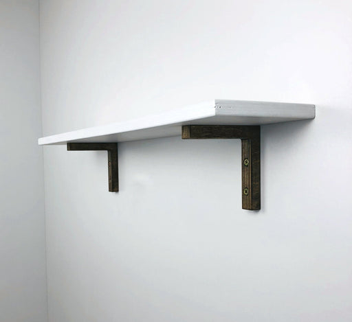 Small L Brackets for Floating Shelf | Walnut 4"x4" - Image 2