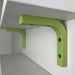 Small White Floating Shelf with Bright Brackets | 16" x 5" - Image 16