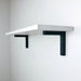 Small Wooden Shelf Brackets | Black 4"x4" - Image 2