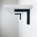 Small Wooden Shelf Brackets | Black 4"x4" - Image 1