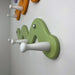 Snake - Shaped Clothes Rack with 3 Hooks | Soft green Color - Image 3