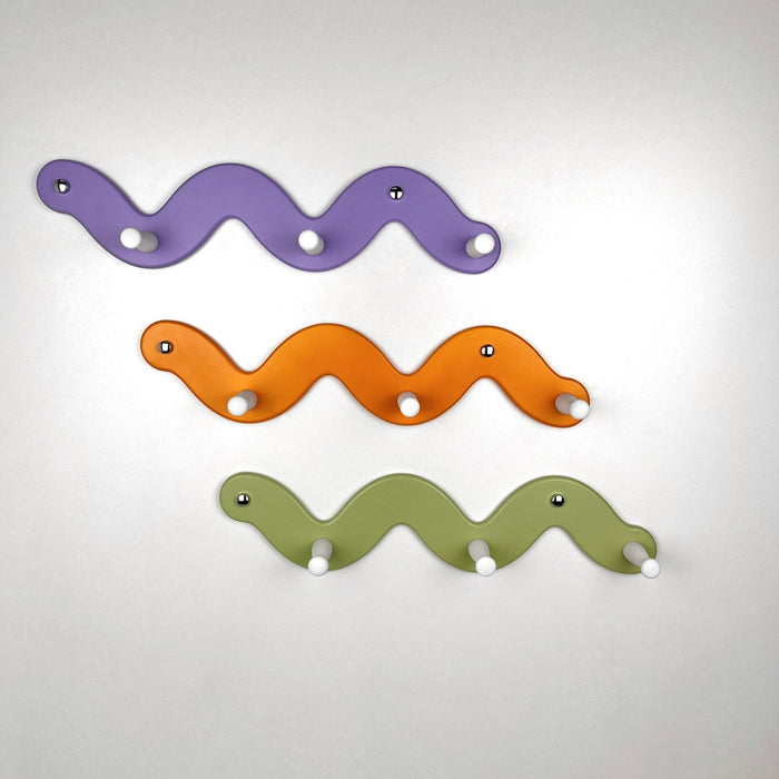 Snake - Shaped Clothes Rack with 3 Hooks | Soft green Color - Image 4