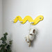 Snake Shelf for Clothes with 3 Hooks | Yellow Color - Image 1