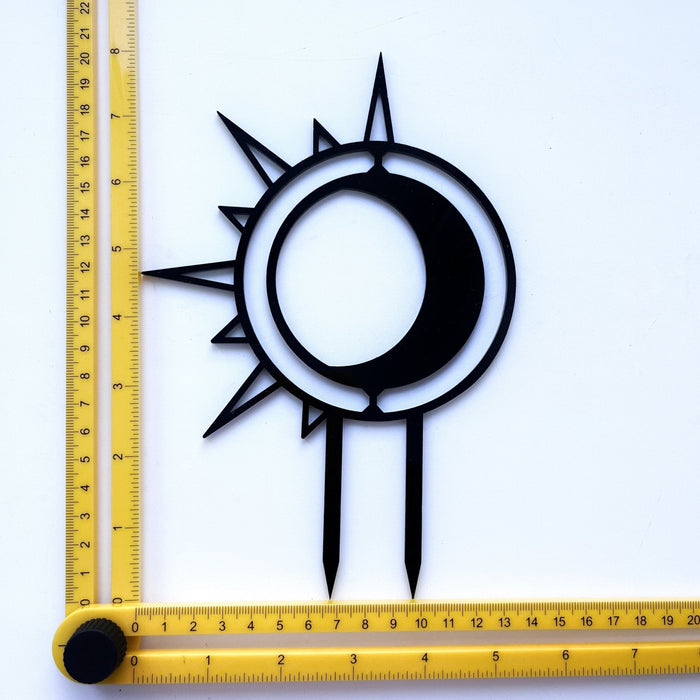 Sun & Moon Plant Trellis for Indoor Plants | Black - Image 5