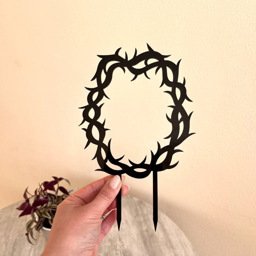Thorns Crown Trellis for Potted Plants | Black - Image 2
