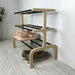 3 Tier Free Standing Shoe Organizer | Natural + Black Rods - Image 3