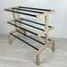 3 Tier Free Standing Shoe Organizer | Natural + Black Rods - Image 4