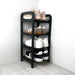 Vertical Corner Shoe Shelf | Black + Black Rods - Image 1