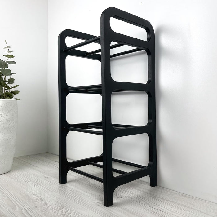 Vertical Corner Shoe Shelf | Black + Black Rods - Image 4