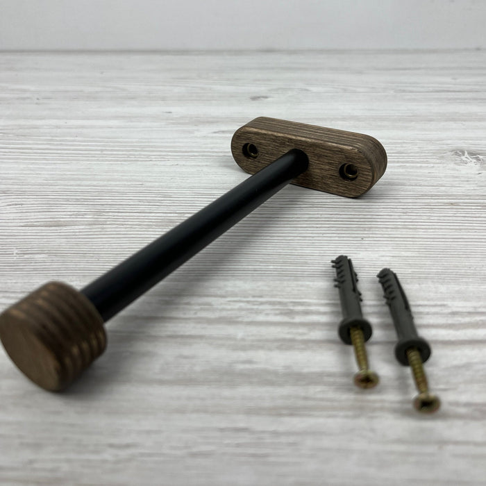 Wall Hanging Plant Bracket | Black & Walnut 6" 8" 10" - Image 3