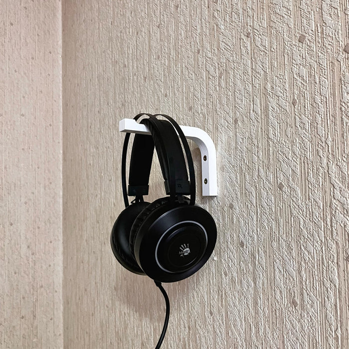 Wall Headphone Hook Holder | White 6"x4" - Image 2