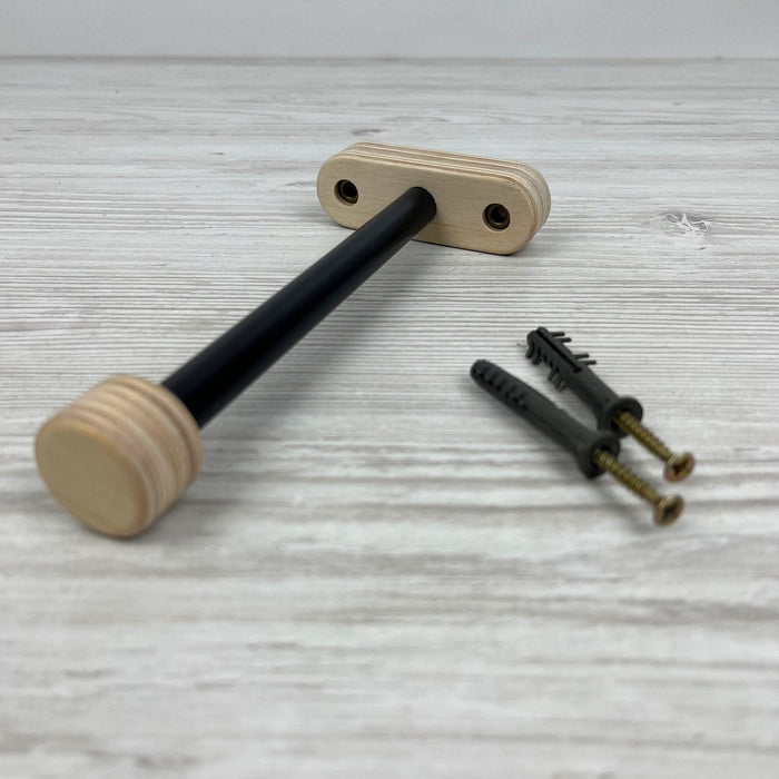 Wall Hook for Hanging Plant | Black & Natural 6" 8" 10" - Image 5