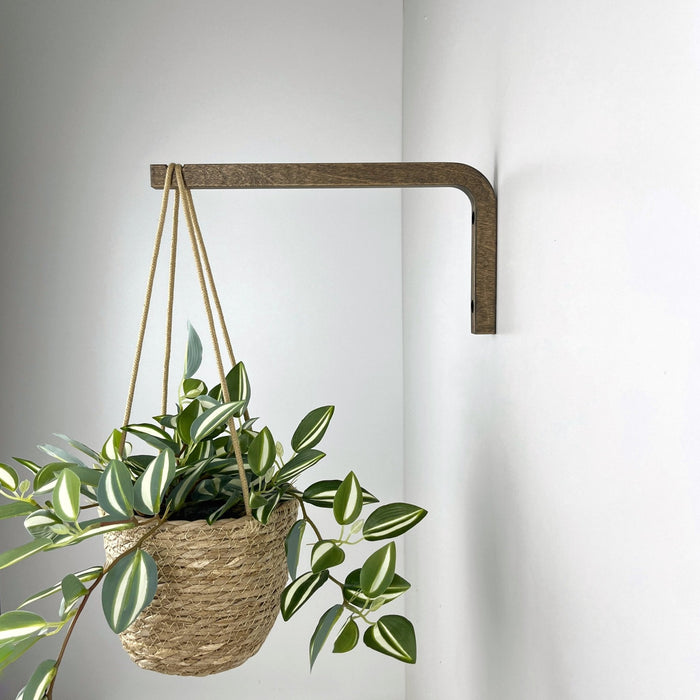 Wall Hook for Hanging Planters | Walnut Color - Image 1