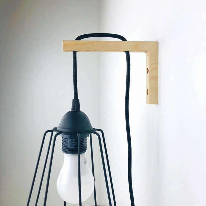 Wall Mount Bracket for Pendant Light | Unfinished 6"x4" - Image 1