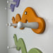 Wall Rack Snake with 3 Hooks | Orange Color - Image 2