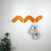 Wall Rack Snake with 3 Hooks | Orange Color - Image 8