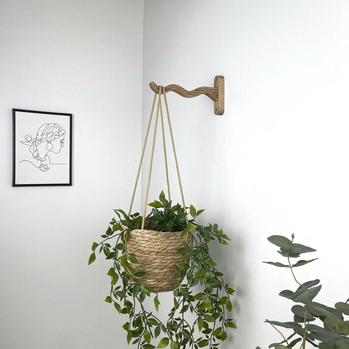 Wavy Plant Hanger Hook for Houseplants | Walnut - Image 2
