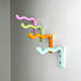 Wavy Plant Hanger Hook for Wall | Colorful 6"x4" - Image 1