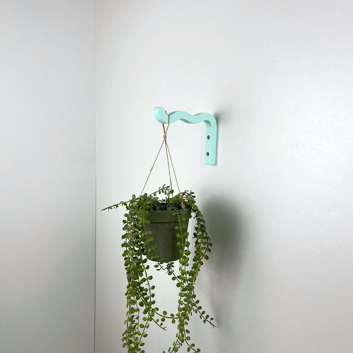 Wavy Plant Hanger Hook for Wall | Colorful 6"x4" - Image 3