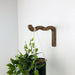 Wavy Plant Hanging Bracket | Walnut 6"x4" - Image 3