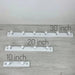 White Hallway Coat Rack | Wood and Metal Wall Hanger Hooks - Image 4