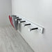 White Wall - Mounted Wooden Shelf for Shoes With Metal Hooks - Image 1