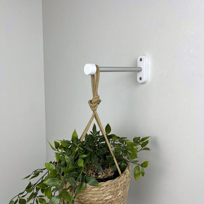 White Wall Plant Hanger Hook for Indoor| 6" 8" 10" - Image 2