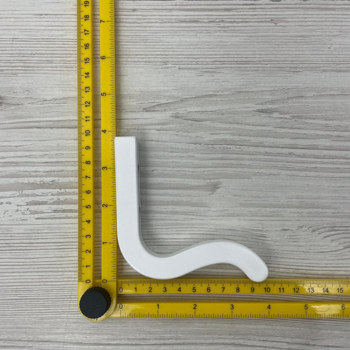 White Wavy Wall Hanger | Modern Hook for Towels, Hats & Coats - Image 7