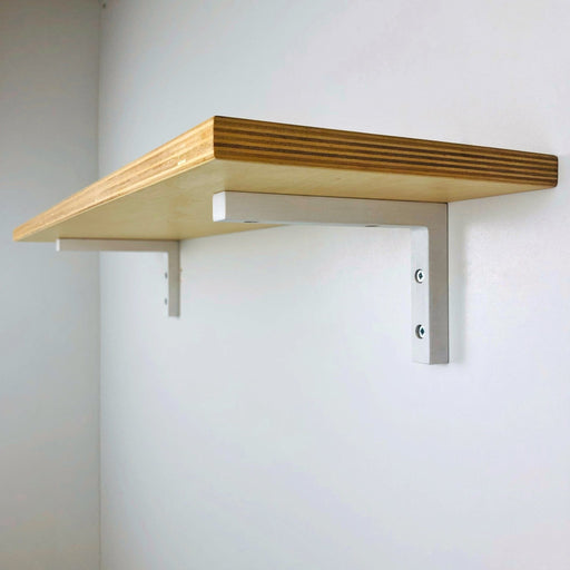 White Wood L Brackets for Shelves | 6"x4" - Image 1