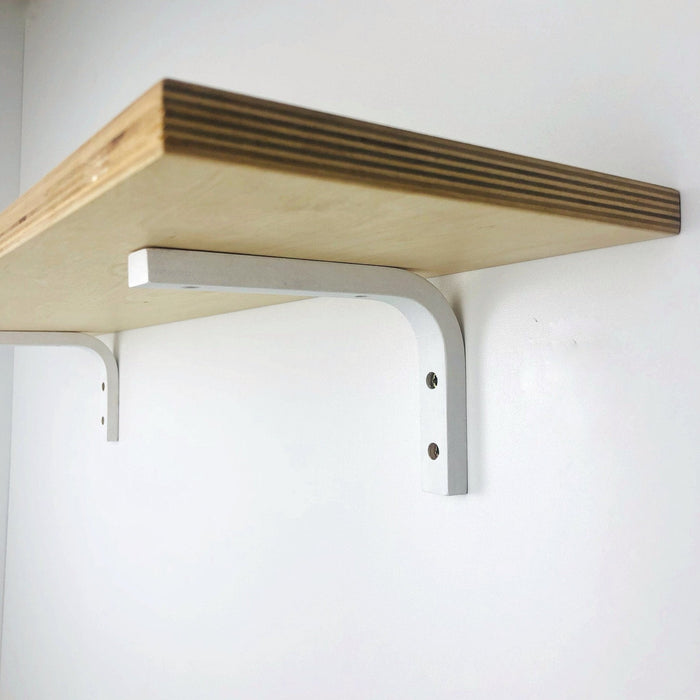 White Wood Shelf Brackets | 6"x4" - Image 2