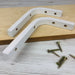 White Wood Shelf Brackets | 6"x4" - Image 5
