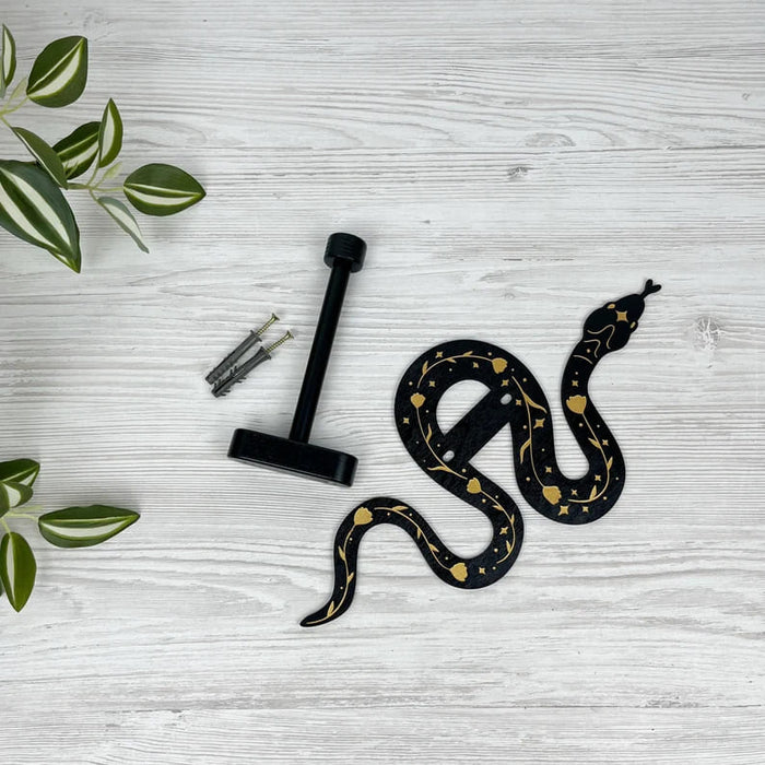 Witchy Plant Hanger Hook with Snake | Black - Image 3