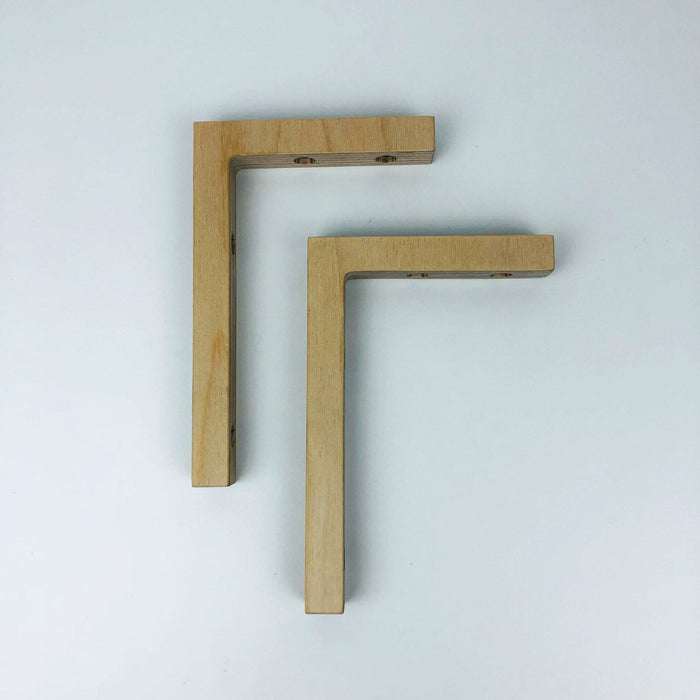 Wood Angle Brackets for Shelves | Unfinished 6"x4" - Image 6