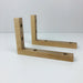 Wood Angle Brackets for Shelves | Unfinished 6"x4" - Image 5