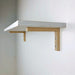 Wood Angle Brackets for Shelves | Unfinished 6"x4" - Image 2