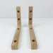 Wood Angle Brackets for Shelves | Unfinished 6"x4" - Image 4