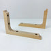 Wood Floating Shelf Brackets | Unfinished 6"x4" - Image 6