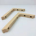 Wood Floating Shelf Brackets | Unfinished 6"x4" - Image 4