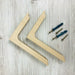 Wood Floating Shelf Brackets | Unfinished 6"x4" - Image 7