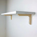 Wood Floating Shelf Brackets | Unfinished 6"x4" - Image 2