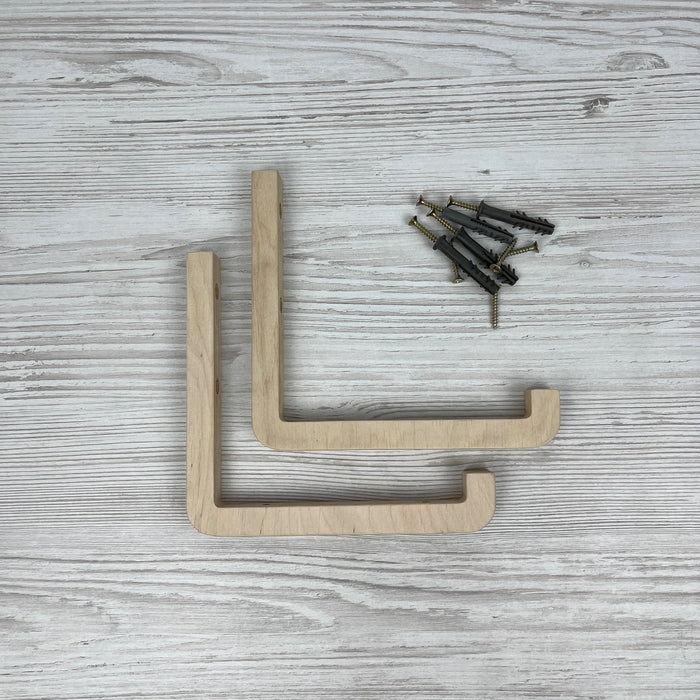 Wood L Brackets for Shelves | Unfinished - Image 5