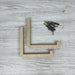 Wood L Brackets for Shelves | Unfinished - Image 5
