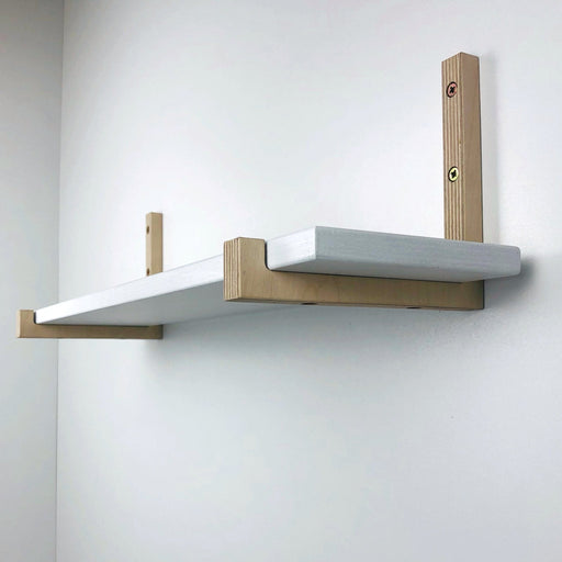 Wood Shelf L Brackets with Lip | Unfinished - Image 1